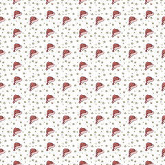 Seamless holiday pattern in vector with signs and symbols of a new year