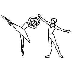 Obraz na płótnie Canvas ballet dancer design