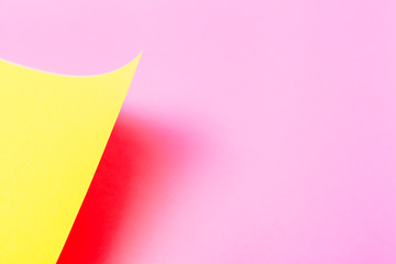 Colorful paper background. Creative minimalist background.