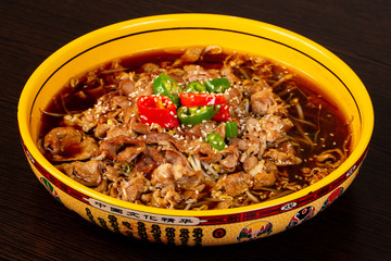 Spicy lamb with soybean