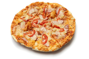 pizza on white background