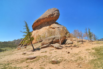 “Turtle Rock ”  -  rock formation in The Gorkhi Terelj National Park, Mongolia   © robnaw