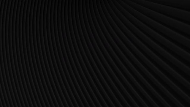 Abstract black line background. Looping animation