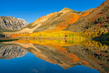 North Lake Fall colors reflections