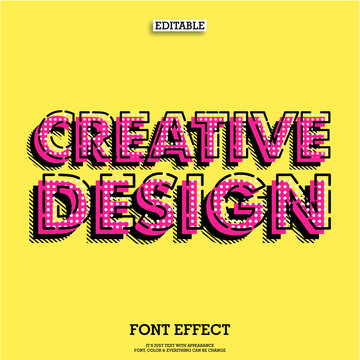 Creative Text Poster Tittle Design