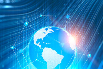 Polygonal Earth with global network