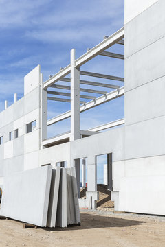 Concrete warehouse construction