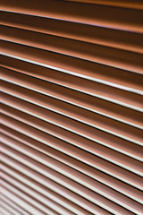Obraz premium Background of wooden blinds, copy space.