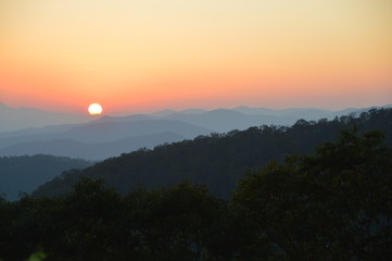 Fototapeta premium Sunset in Mountains