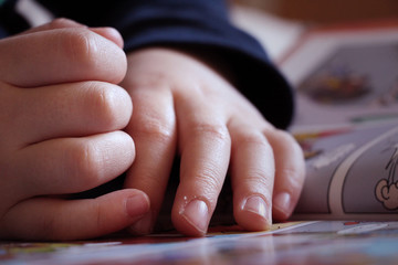 child hands