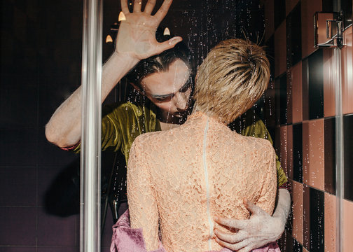 Sexy fashion portrait with gorgeous couple