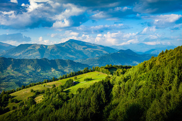 Mountain landscape in Romania