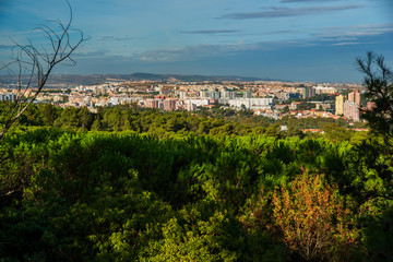 Obraz premium View of Lisbon from Monsanto Viewpoint