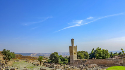 Remains of Roman city of Chellah necropolis. Rabat. Morocco.