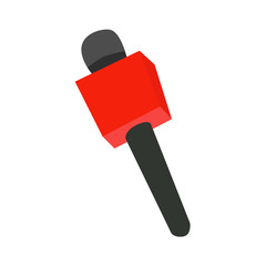 Microphone. Equipment for television. Vector illustration. EPS 10.