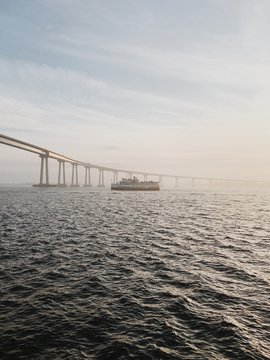 Ferry Under the Coronado Bridge