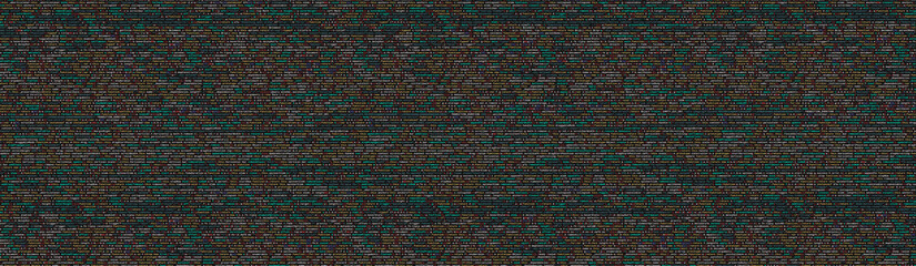 Javascript functions, variables, objects. Monitor closeup of function source code. IT specialist...