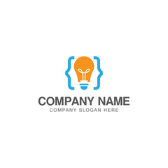 Creative code logo design template