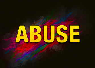 Abuse colorful paint abstract background