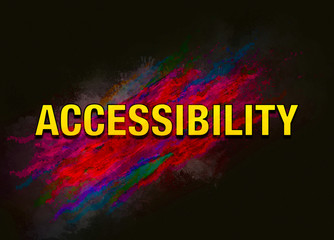 Accessibility colorful paint abstract background