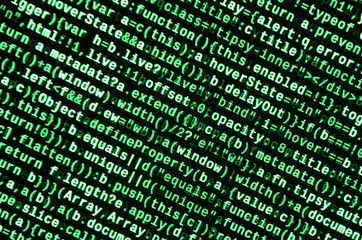 Computer program preview. Programming code typing. Information technology website coding standards...