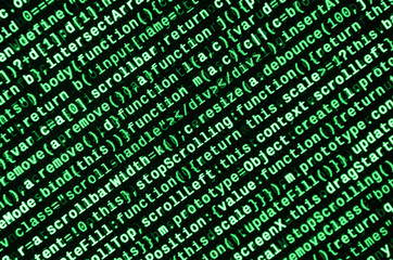 Computer program preview. Programming code typing. Information technology website coding standards...