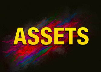 Assets colorful paint abstract background