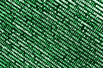 Computer program preview. Programming code typing. Information technology website coding standards...