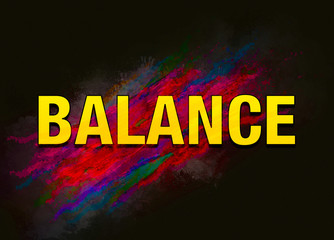 Fototapeta na wymiar Balance colorful paint abstract background