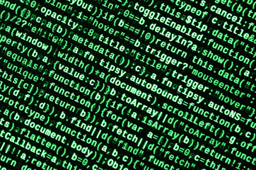 Computer program preview. Programming code typing. Information technology website coding standards...