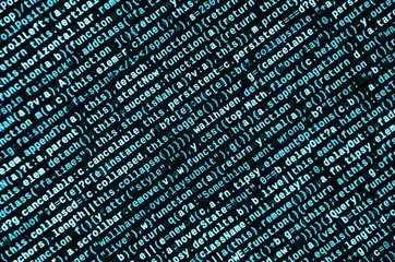 Computer program preview. Programming code typing. Information technology website coding standards...