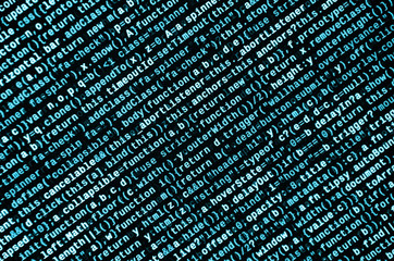 Computer program preview. Programming code typing. Information technology website coding standards...