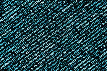 Computer program preview. Programming code typing. Information technology website coding standards...