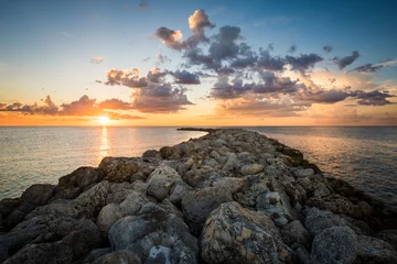 Rolgordijnen Clearwater Beach, Florida Sand Key Rocks