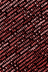 Computer program preview. Programming code typing. Information technology website coding standards...