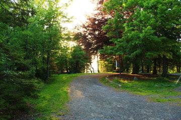 Naklejka premium Trzy i Path2-Walking Tours w Kanadzie