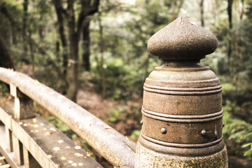 Fototapeta premium traditional architecture on a bridge