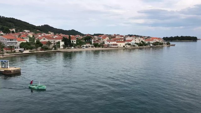 Arriving in preko on the island of Ugljan Croatia
