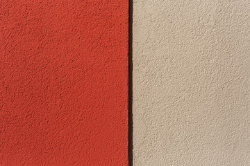 Fototapeta premium Facade plaster background. monolithic plaster decorative. Exterior building structure backdrop.