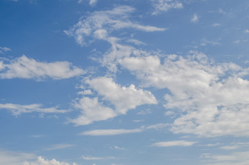 blue sky with clouds