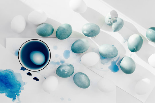 Colorful easter eggs