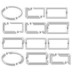 Obraz premium text box frame template vector