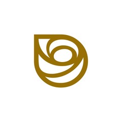 luxury rose logo design