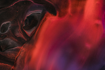 Abstract neon colors on black background