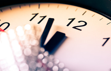 Fototapeta na wymiar twelve o'clock - new year's eve