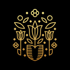 monoline logo template