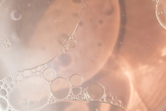 Droplets on a colored background