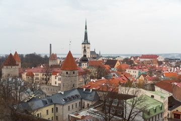 Naklejka na ściany i meble Tallinn Old Town