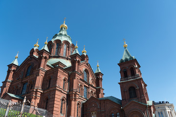 Fototapeta na wymiar Uspenski Cathedral Helsinki