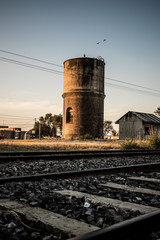 Silo en el ferrocarril 